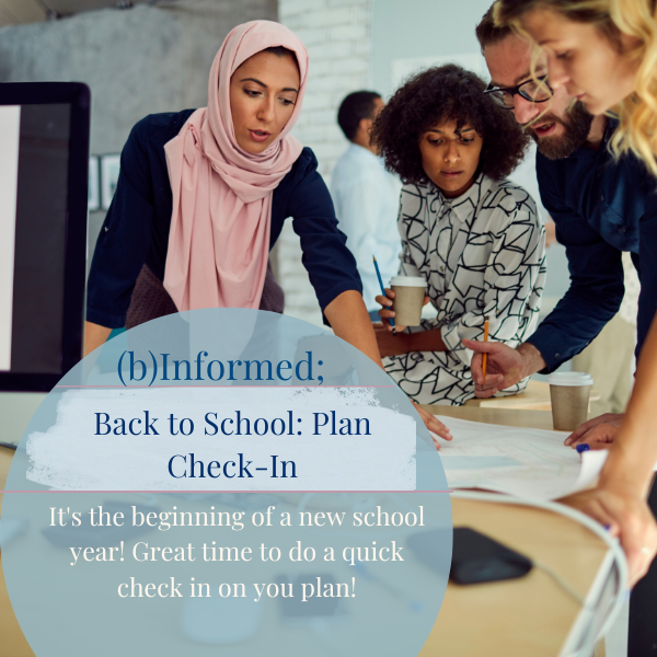 Back to School: Plan Check-In