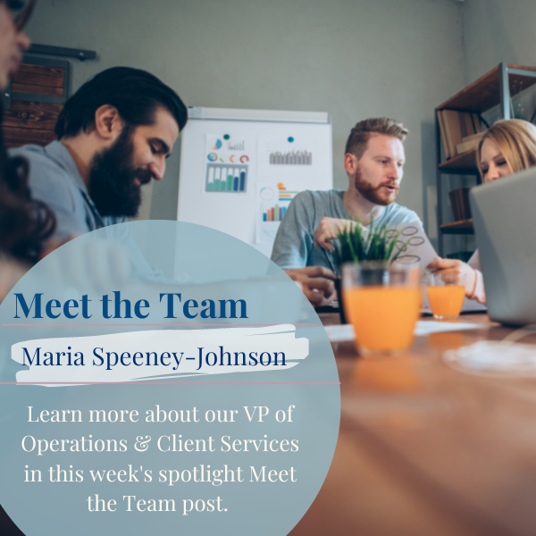 Meet the Team: Maria Speeney-Johnson