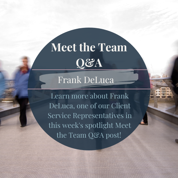 Meet the Team: Frank DeLuca
