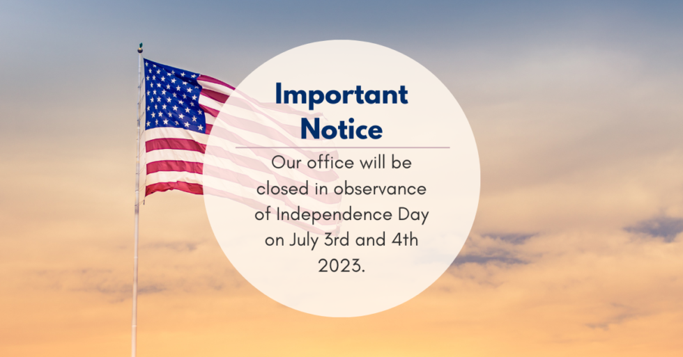 Office Closed: Independence Day - ADMIN PARTNERS