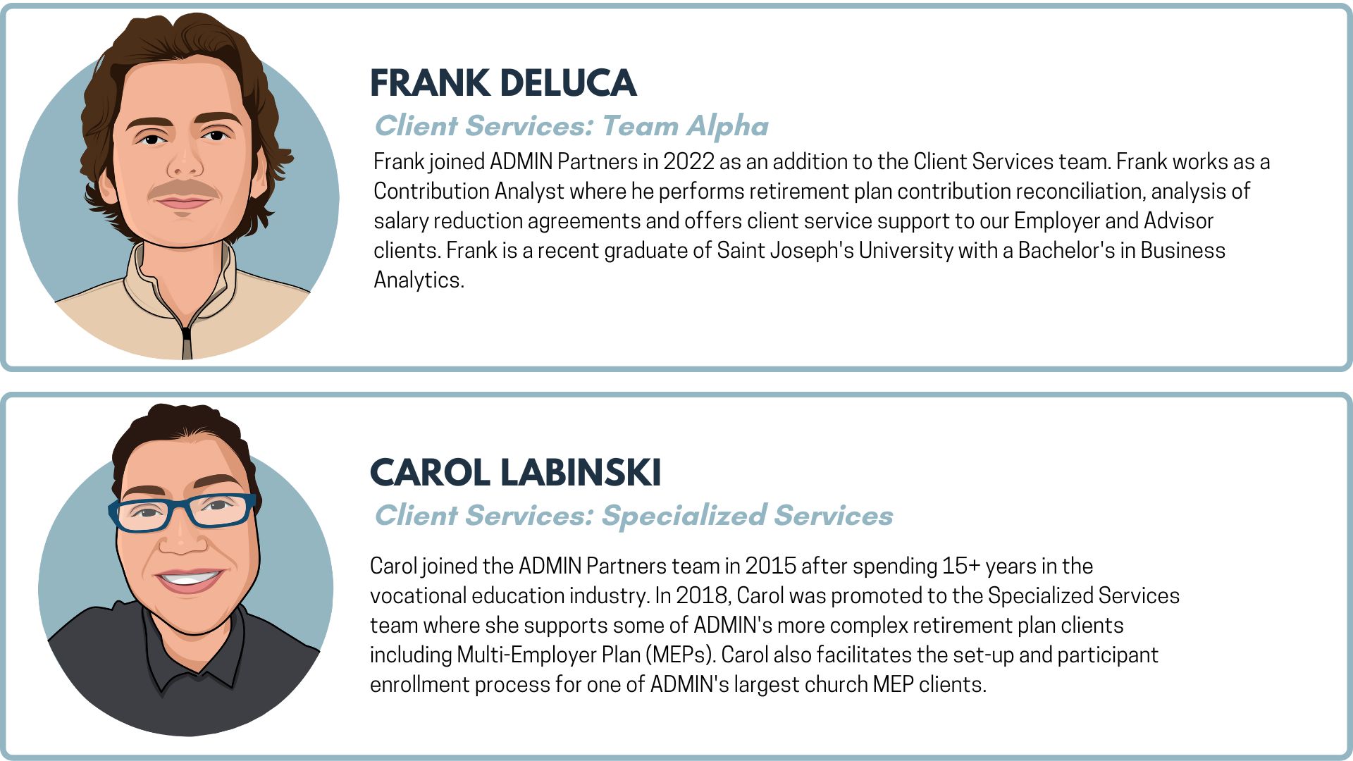 Team Profiles - website